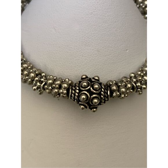 7” Handmade Bali Sterling Silver Bracelet #sterling silver bracelet - Picture 2 of 4